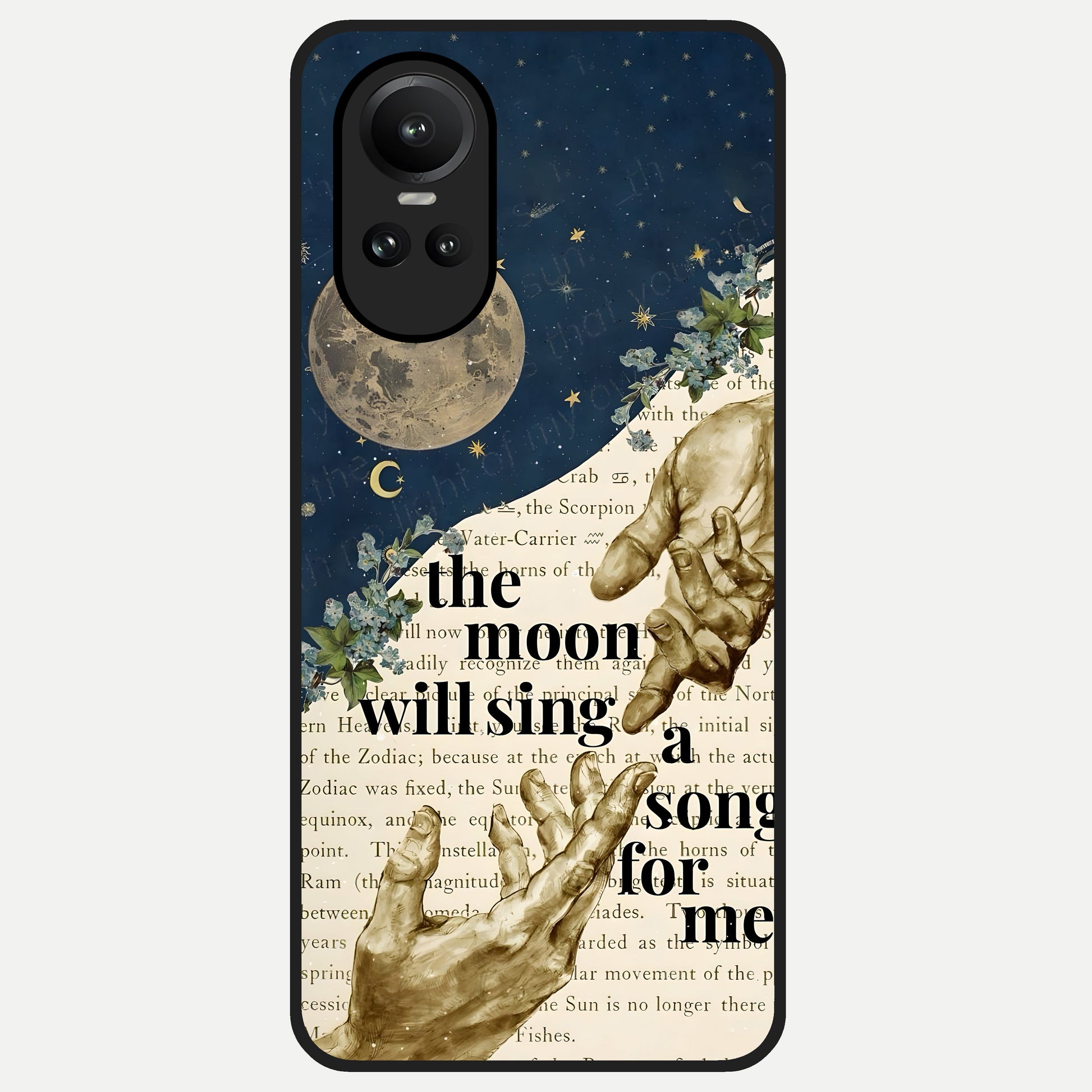  Aesthetic Divine Glass Case For Oppo Reno 10 back cover – full design glossy printed glass finish