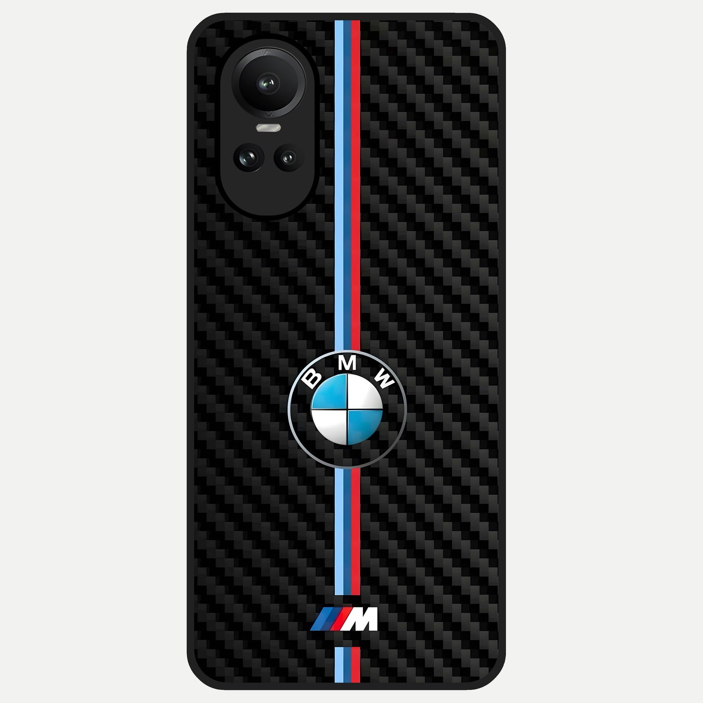  BMW Pattern Glass Case For Oppo Reno 10 back cover – full design glossy printed glass finish