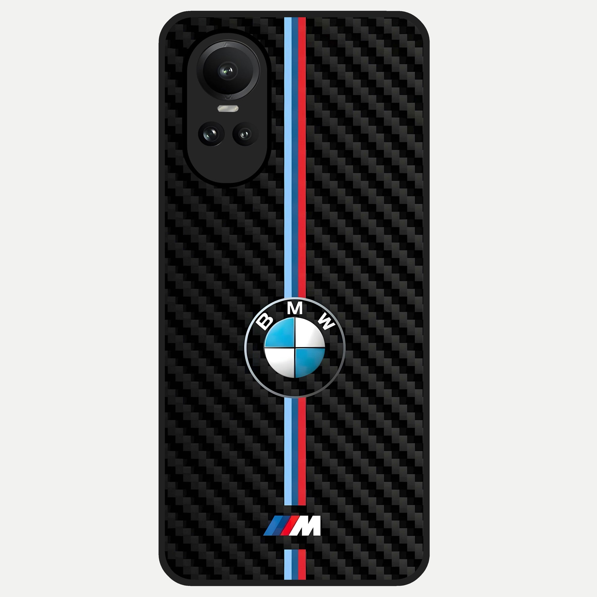  BMW Pattern Glass Case For Oppo Reno 10 back cover – full design glossy printed glass finish