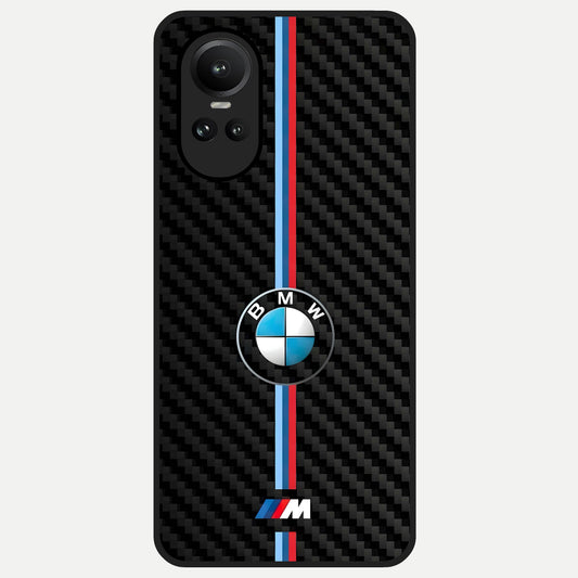  BMW Pattern Glass Case For Oppo Reno 10 back cover – full design glossy printed glass finish