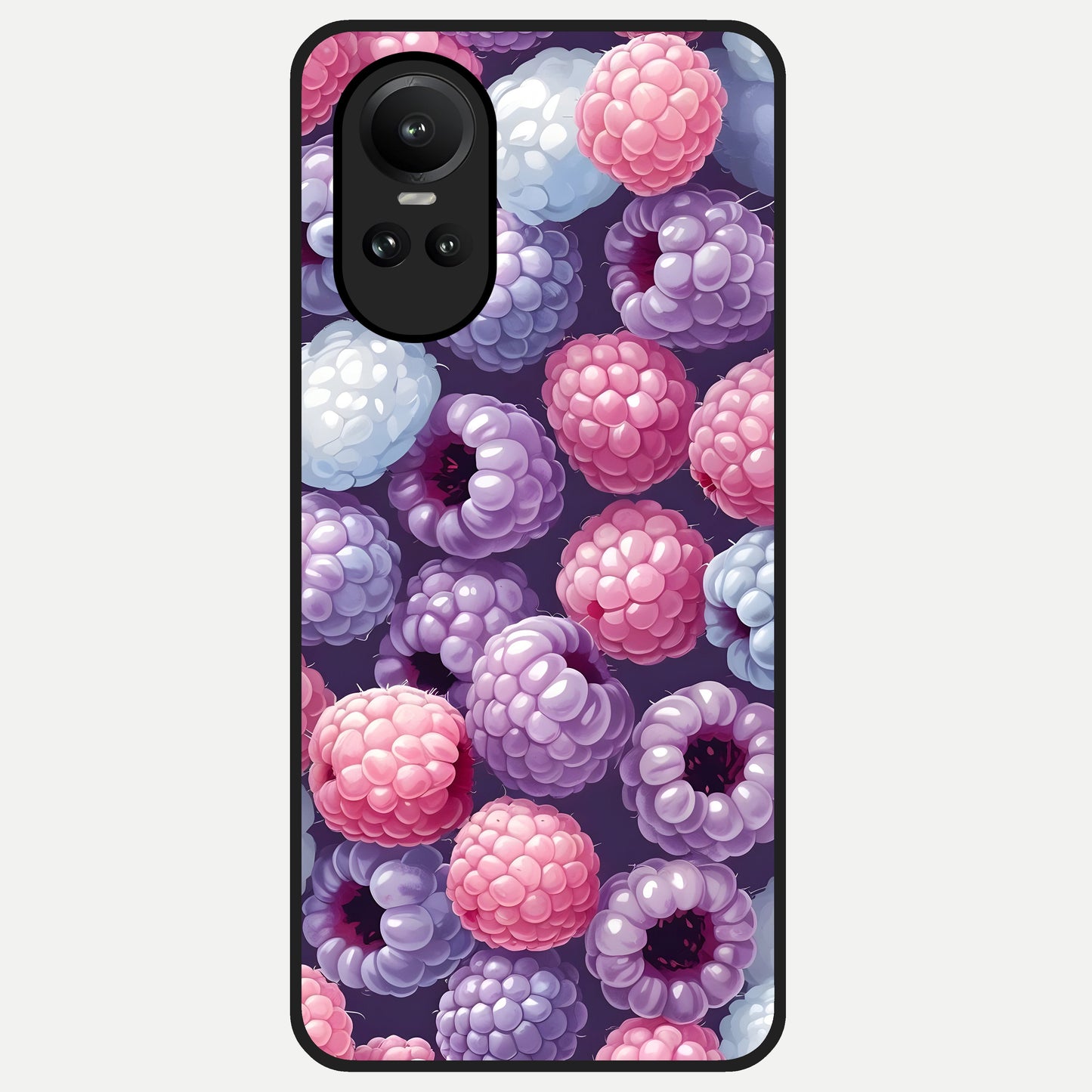  Berry Candy Pop Glass Case For Oppo Reno 10 back cover – full design glossy printed glass finish