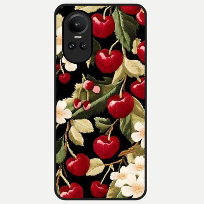  Blooming Spendor Bird Glass Case For Oppo Reno 10 back cover – full design glossy printed glass finish
