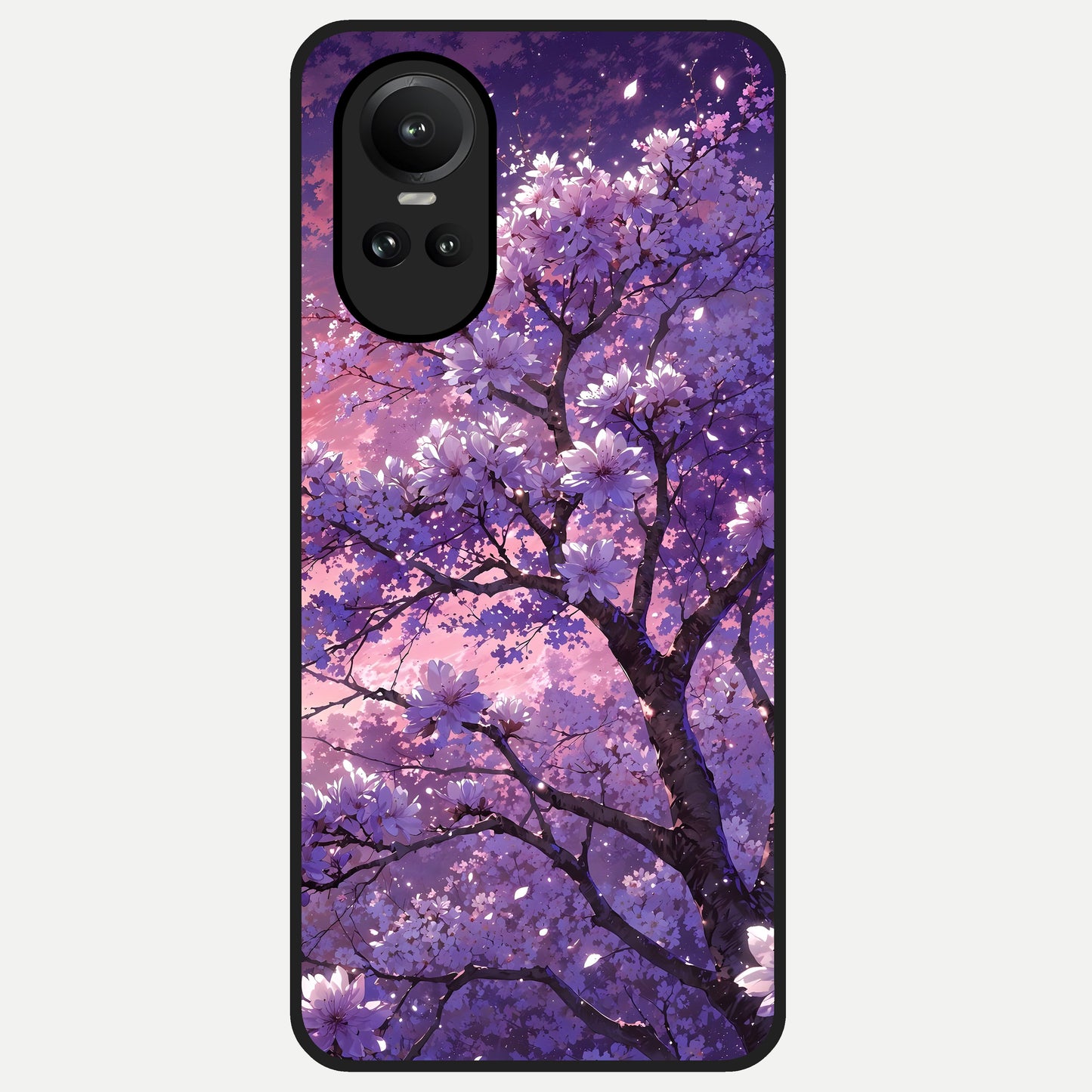  Blossom Tree Glass Case For Oppo Reno 10 back cover – full design glossy printed glass finish