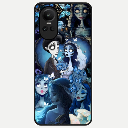  Butterfly Ghost Soul Glass Case For Oppo Reno 10 back cover – full design glossy printed glass finish
