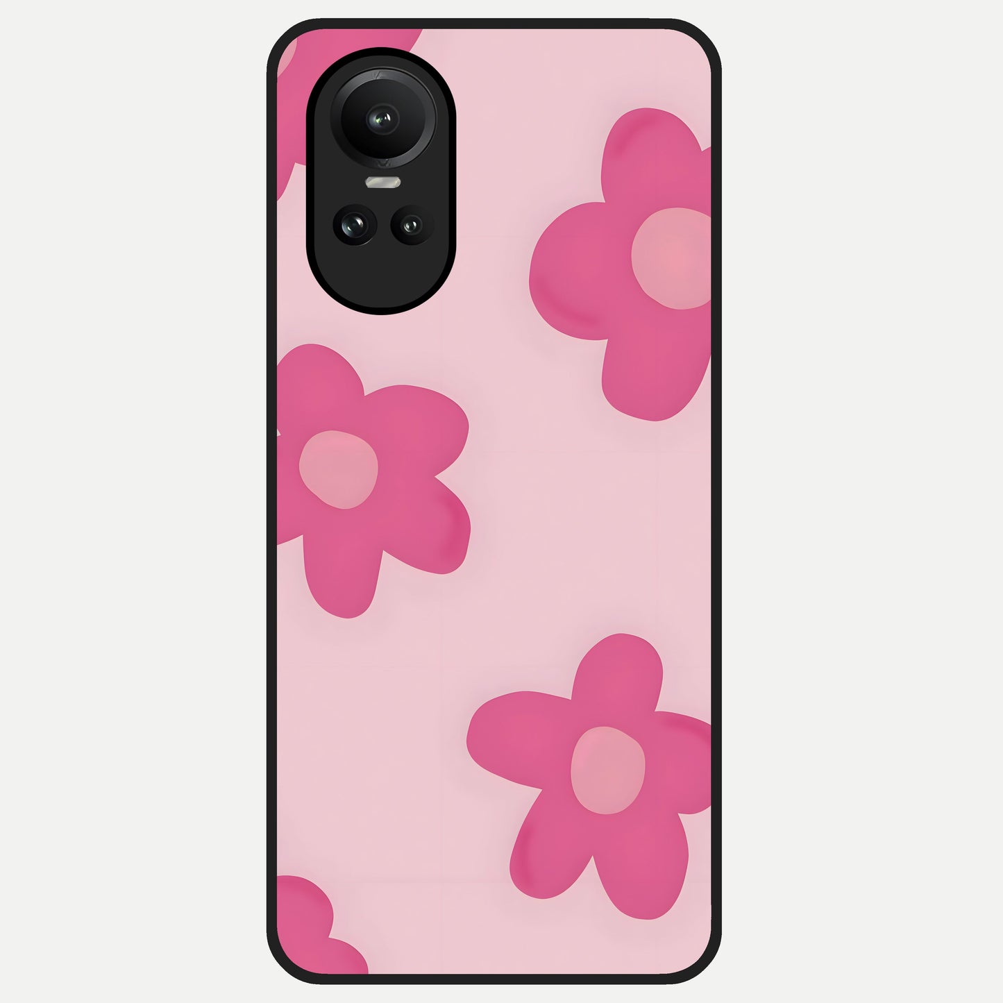  Candy Bloom Dreams Glass Case For Oppo Reno 10 back cover – full design glossy printed glass finish