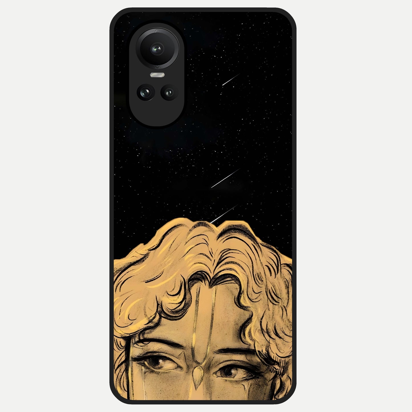  Celestial Gods Plan Glass Case For Oppo Reno 10 back cover – full design glossy printed glass finish