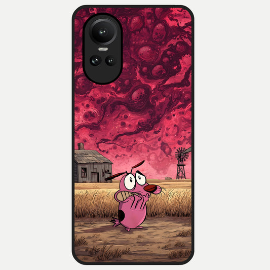  Courage Under Sky Glass Case For Oppo Reno 10 back cover – full design glossy printed glass finish