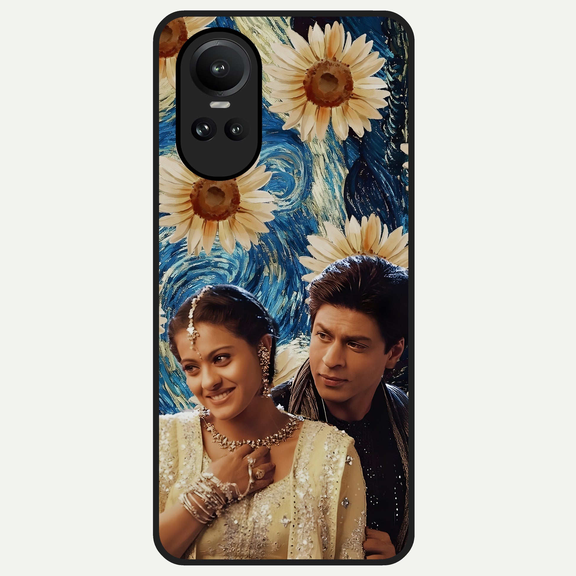  Eternal Love Story Glass Case For Oppo Reno 10 back cover – full design glossy printed glass finish