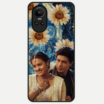  Eternal Love Story Glass Case For Oppo Reno 10 back cover – full design glossy printed glass finish