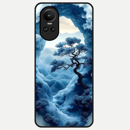  Frozen Serenity Gate Glass Case For Oppo Reno 10 back cover – full design glossy printed glass finish
