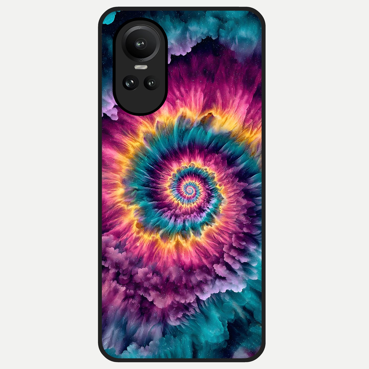  Galactic Spiral Burst Glass Case For Oppo Reno 10 back cover – full design glossy printed glass finish