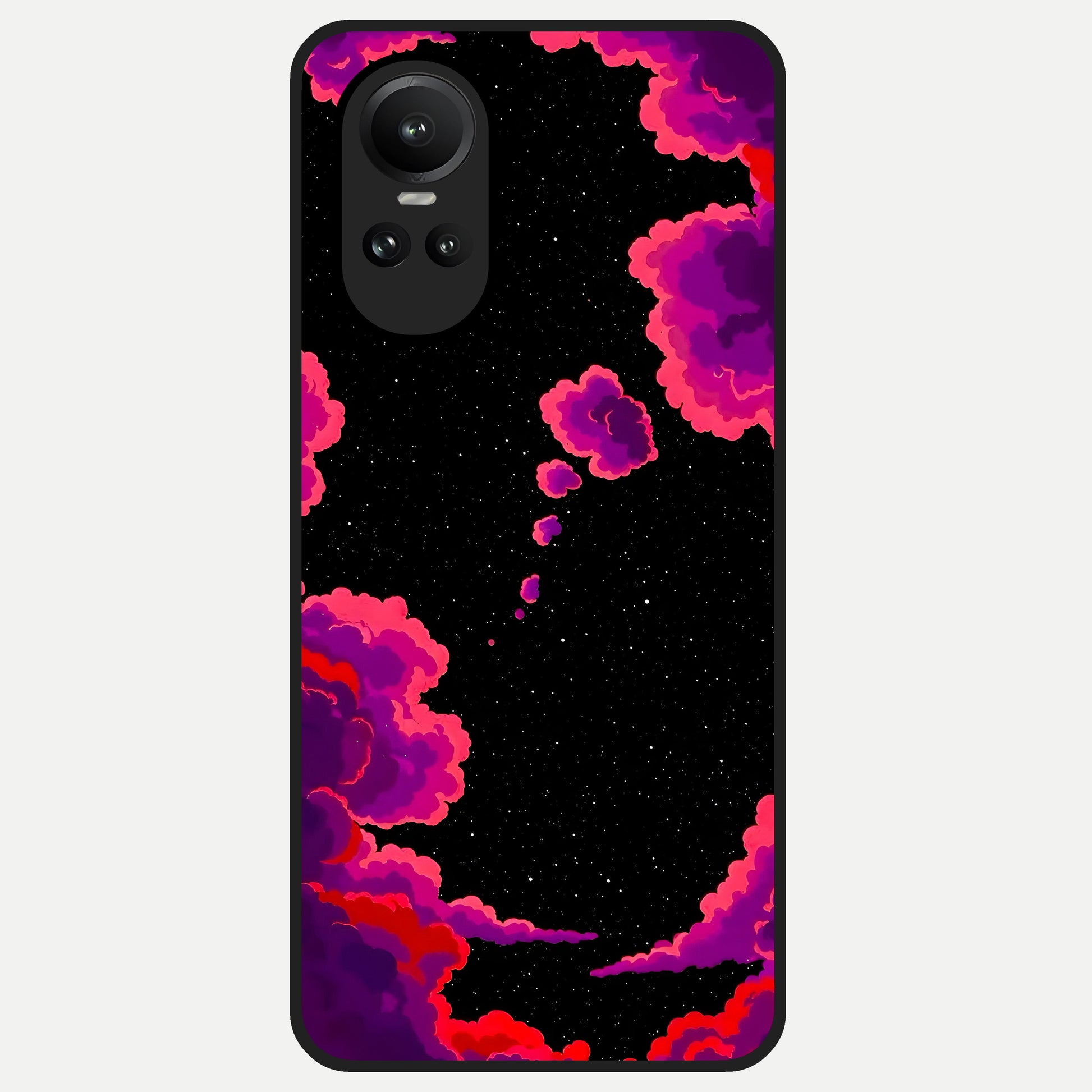  Galaxy Dream Frame Glass Case For Oppo Reno 10 back cover – full design glossy printed glass finish