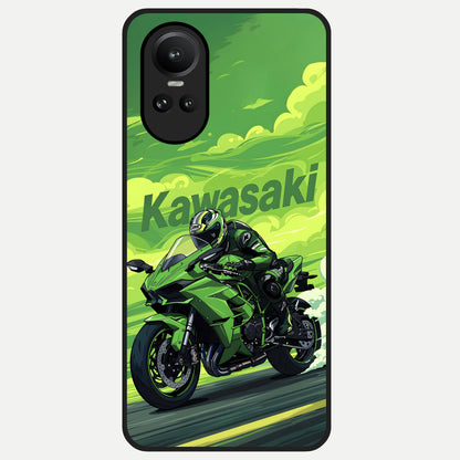  Greenery Sky Glass Case For Oppo Reno 10 back cover – full design glossy printed glass finish