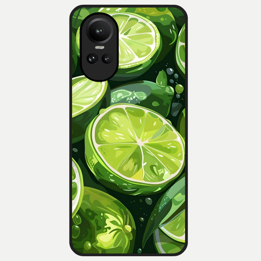  Green Kawasaki Glass Case For Oppo Reno 10 back cover – full design glossy printed glass finish