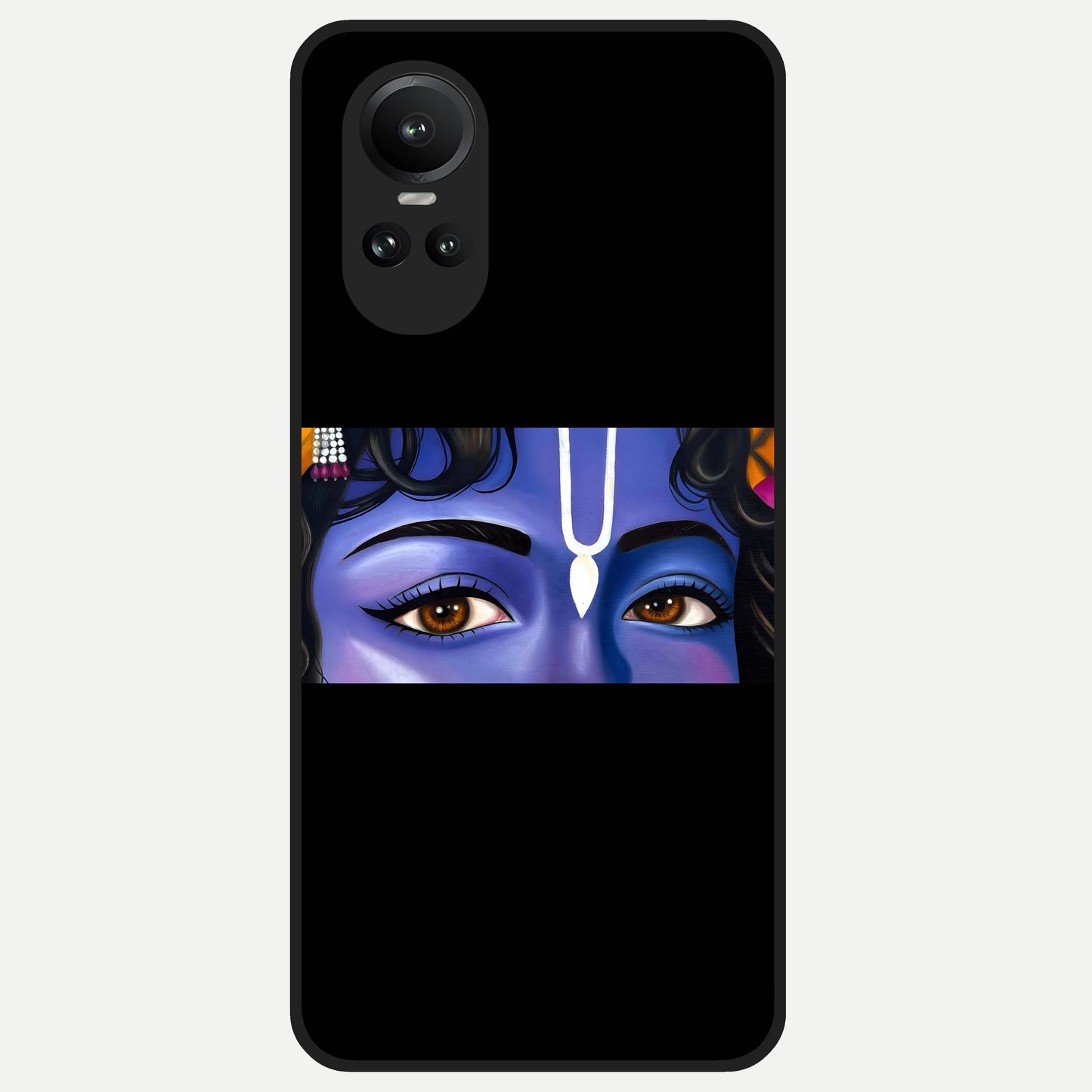  Krishna Eye Glass Case For Oppo Reno 10 back cover – full design glossy printed glass finish