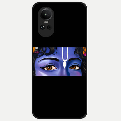  Krishna Eye Glass Case For Oppo Reno 10 back cover – full design glossy printed glass finish