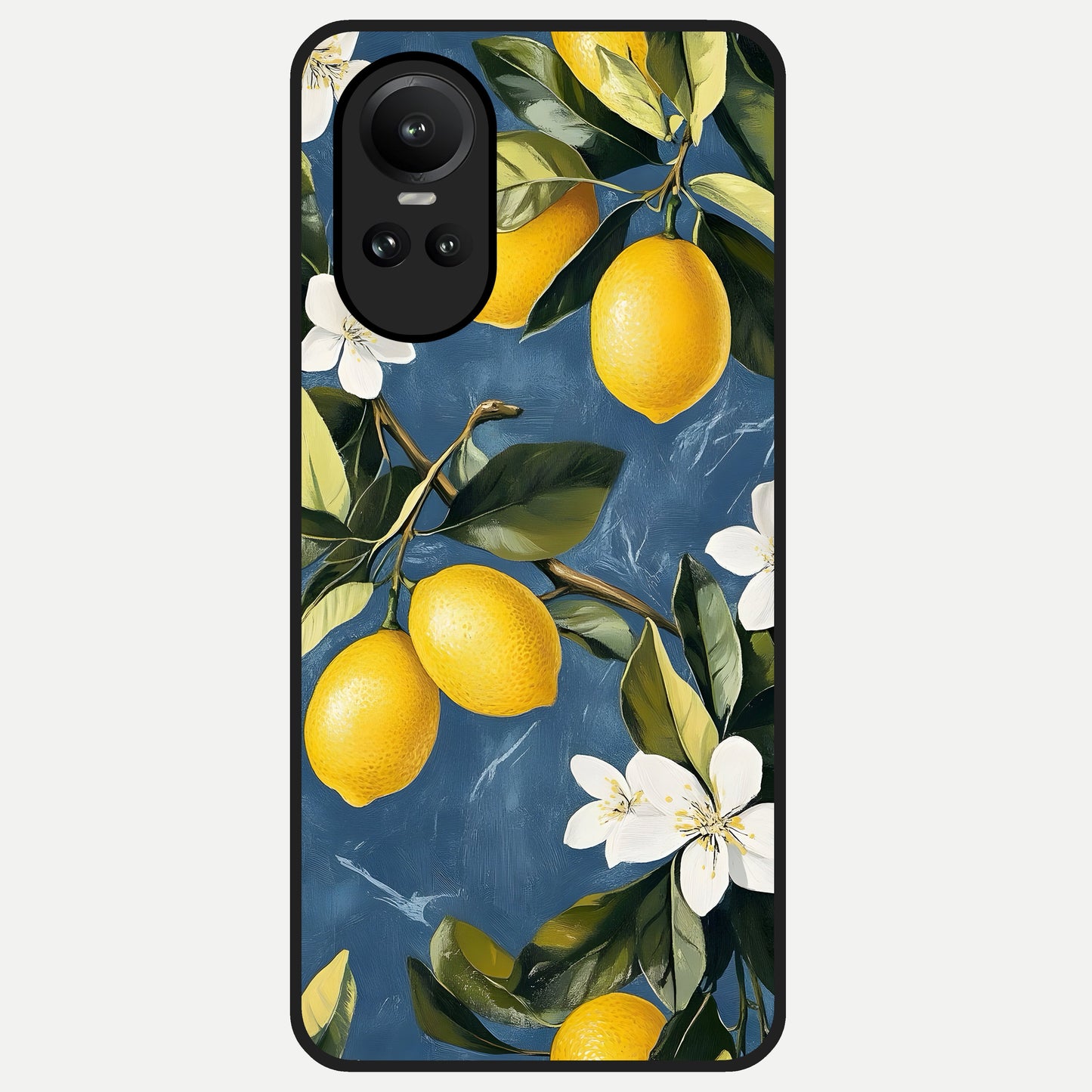  Lemon Dream Garden Glass Case For Oppo Reno 10 back cover – full design glossy printed glass finish