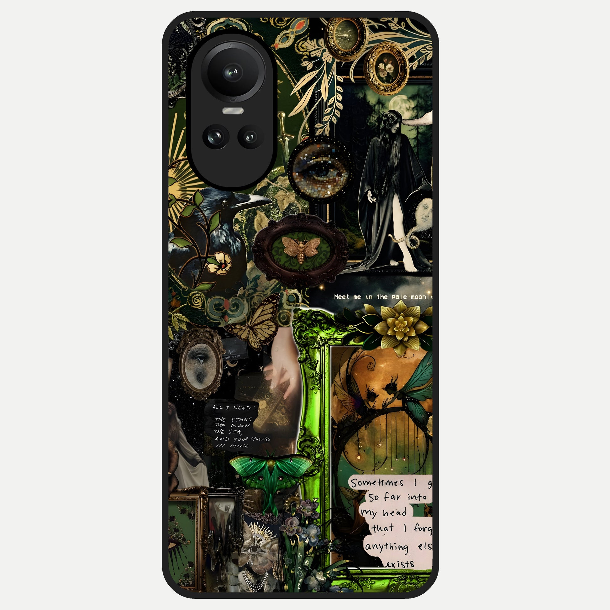  Mystic Woods Secret Glass Case For Oppo Reno 10 back cover – full design glossy printed glass finish