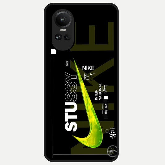  Neon Street Edition Glass Case For Oppo Reno 10 back cover – full design glossy printed glass finish