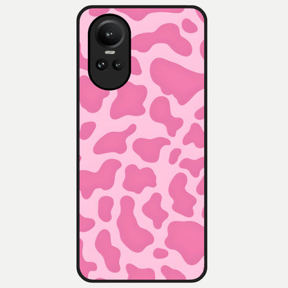  Pinkish Scenery Glass Case For Oppo Reno 10 back cover – full design glossy printed glass finish