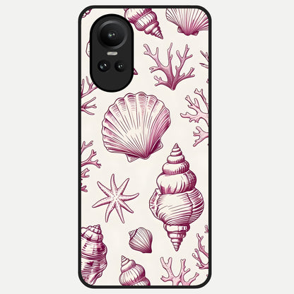  Pink Power Sparks Glass Case For Oppo Reno 10 back cover – full design glossy printed glass finish