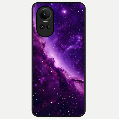  Purple Shade Sky Glass Case For Oppo Reno 10 back cover – full design glossy printed glass finish