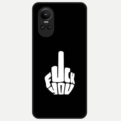  Rebel Mode On Glass Case For Oppo Reno 10 back cover – full design glossy printed glass finish
