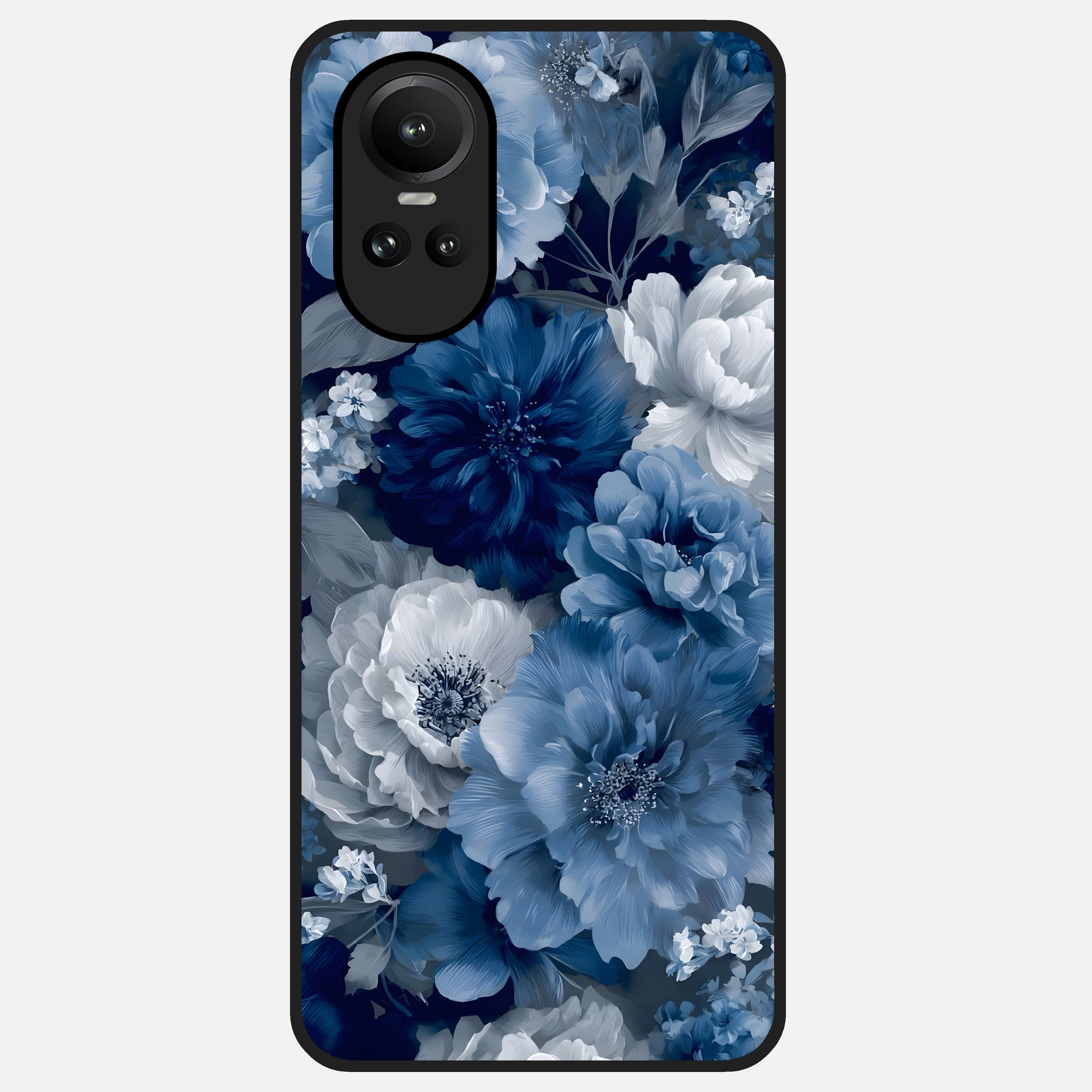  Royal Bloom Garden Glass Case For Oppo Reno 10 back cover – full design glossy printed glass finish
