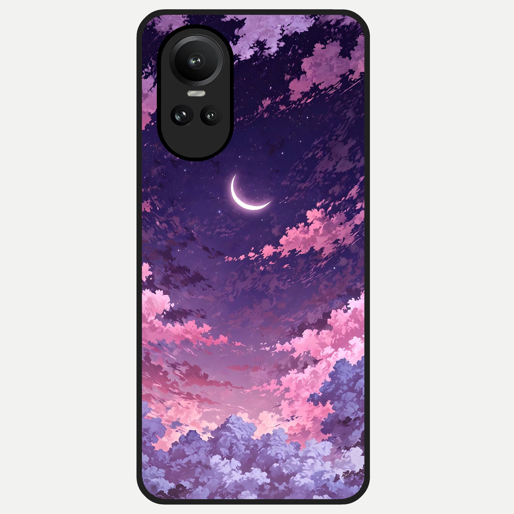  Sky Drift Clouds Glass Case For Oppo Reno 10 back cover – full design glossy printed glass finish
