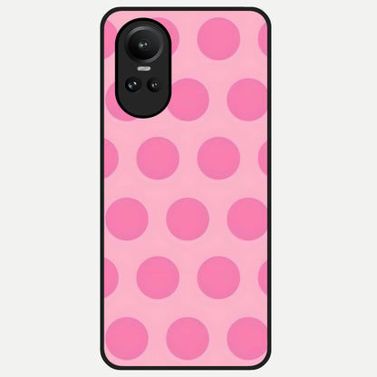  Sweet Dot Dreams Glass Case For Oppo Reno 10 back cover – full design glossy printed glass finish