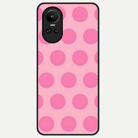  Sweet Dot Dreams Glass Case For Oppo Reno 10 back cover – full design glossy printed glass finish