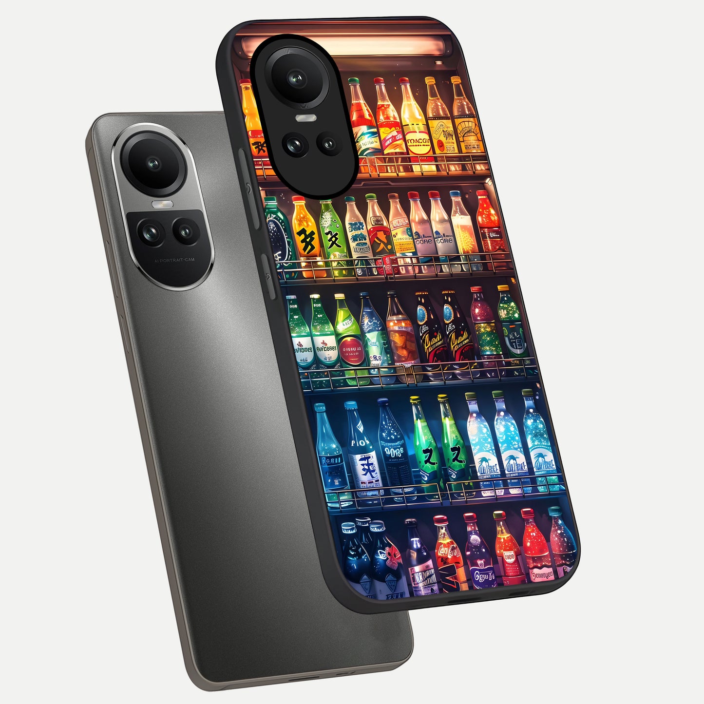  Colorfull Tree phone case For Oppo Reno 10 showing premium glass back cover with detailed artwork