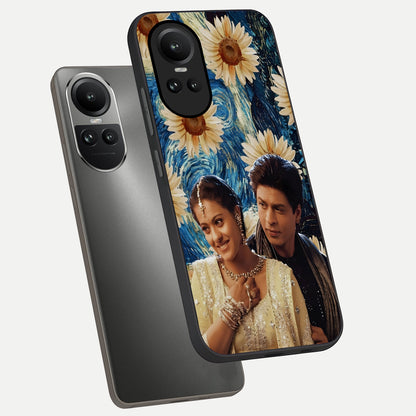  Eternal Love Story phone case For Oppo Reno 10 showing premium glass back cover with detailed artwork