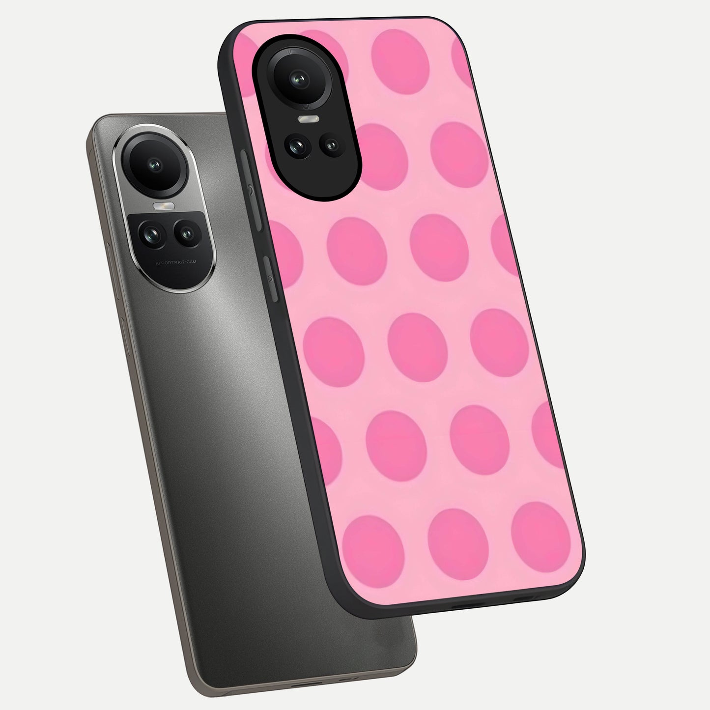  Sweet Dot Dreams phone case For Oppo Reno 10 showing premium glass back cover with detailed artwork