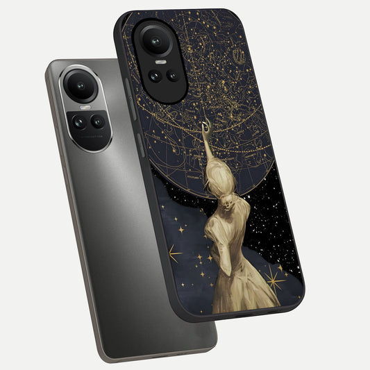  Taylor Swift Girl phone case For Oppo Reno 10 showing premium glass back cover with detailed artwork