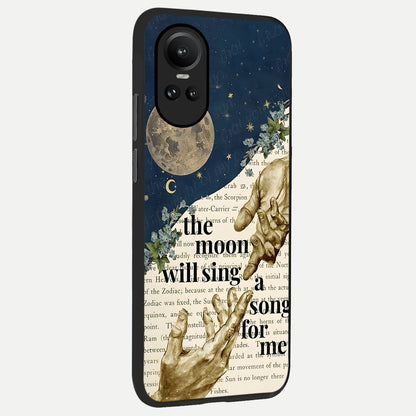  Aesthetic Divine back cover For Oppo Reno 10 slim fit glass case with vibrant aesthetic design