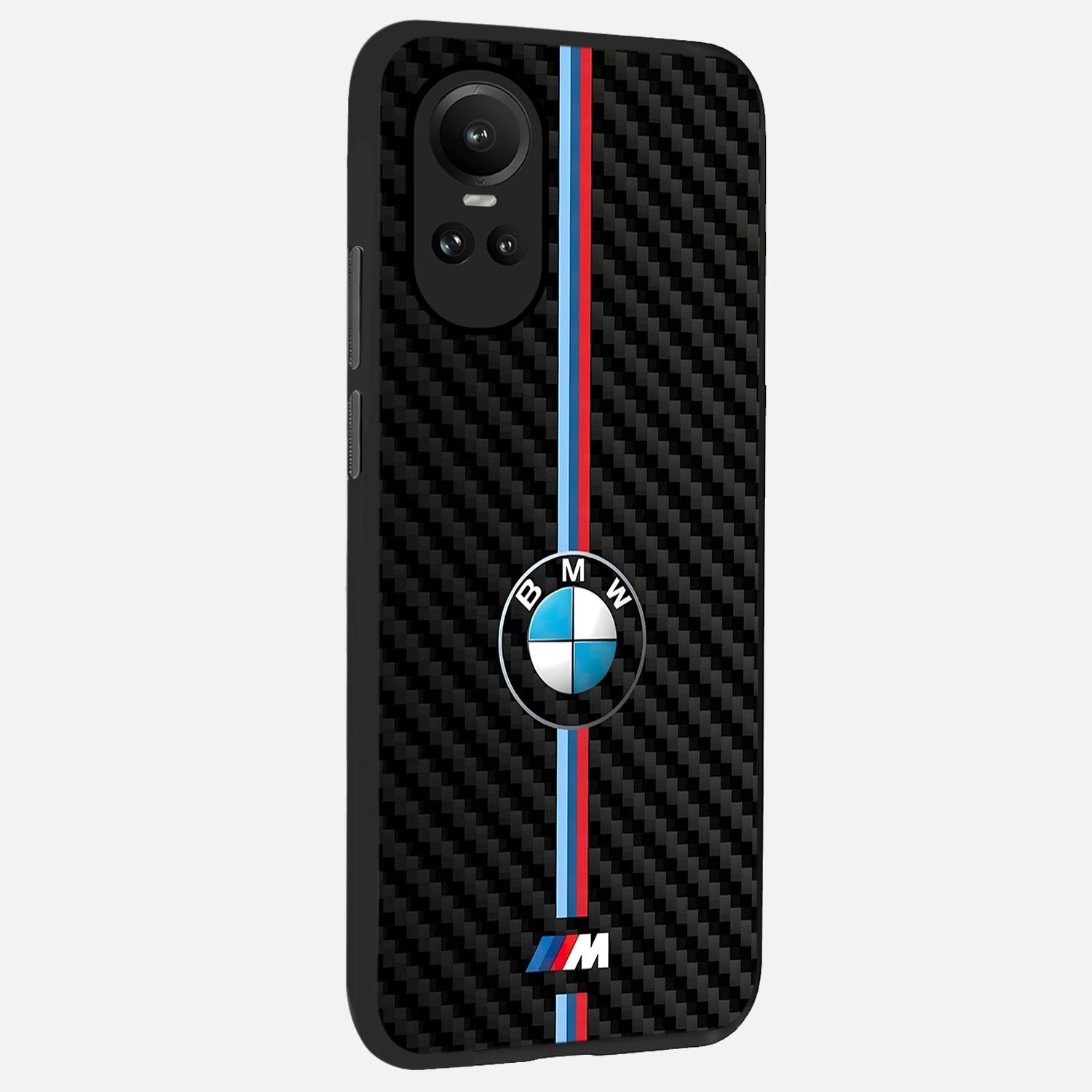  BMW Pattern back cover For Oppo Reno 10 slim fit glass case with vibrant aesthetic design