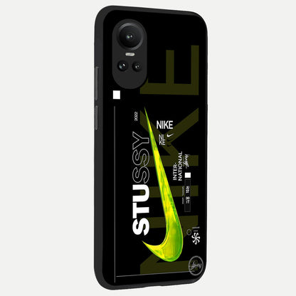 Neon Street Edition back cover For Oppo Reno 10 slim fit glass case with vibrant aesthetic design