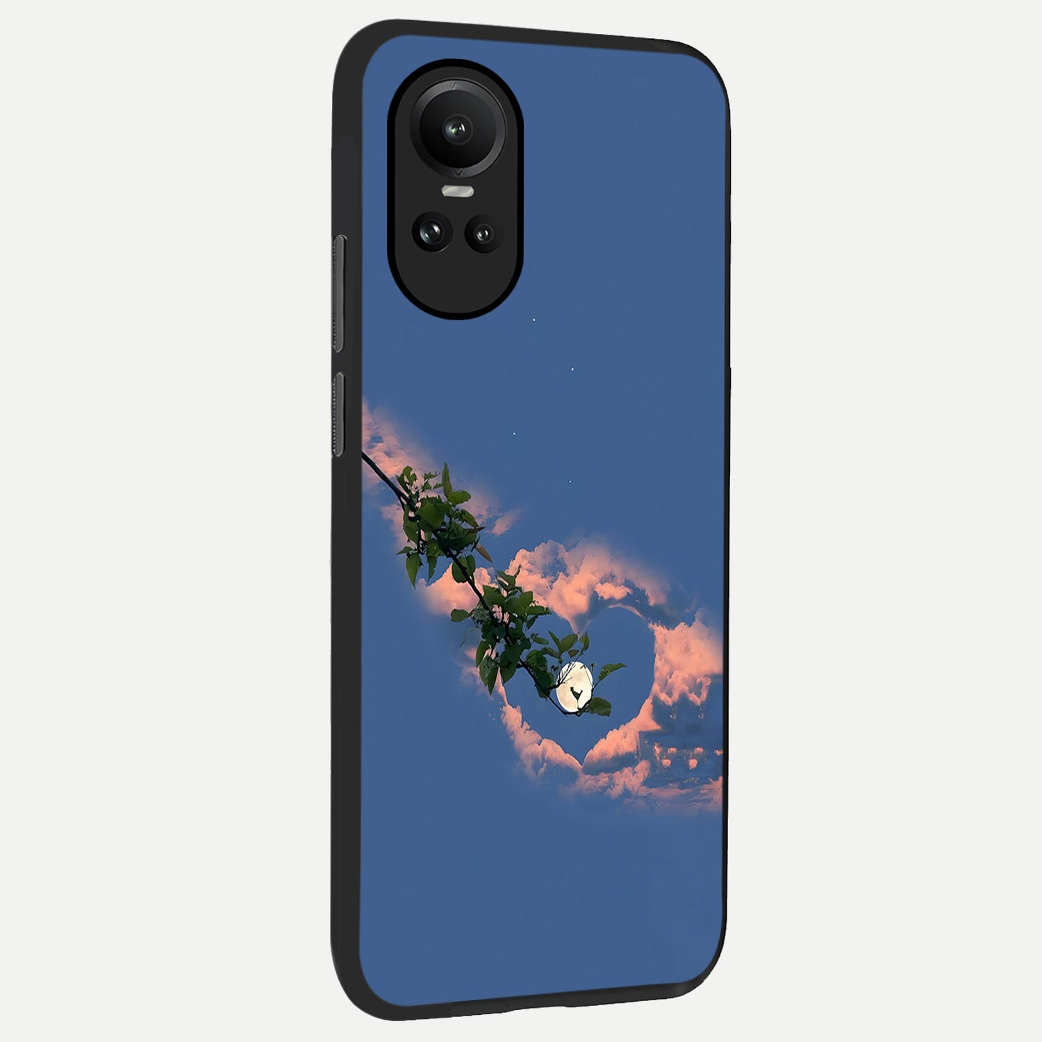  Sky Under Tree back cover For Oppo Reno 10 slim fit glass case with vibrant aesthetic design