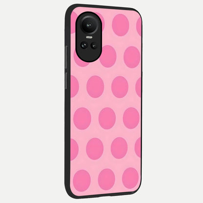  Sweet Dot Dreams back cover For Oppo Reno 10 slim fit glass case with vibrant aesthetic design