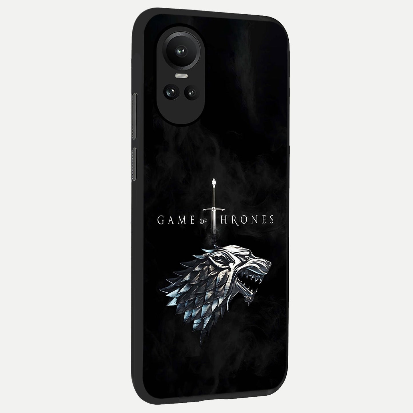  Throne Wolf Legacy back cover For Oppo Reno 10 slim fit glass case with vibrant aesthetic design