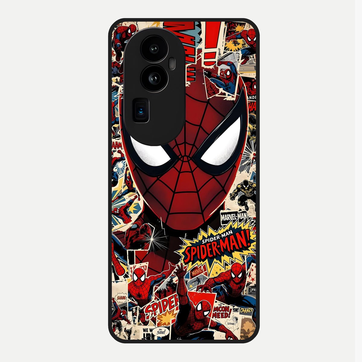 Aesthetic Wonder Spider Glass Case For Oppo Reno 10 Pro Plus back cover – full design glossy printed glass finish