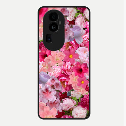  Bloom Crush Fantasy Glass Case For Oppo Reno 10 Pro Plus back cover – full design glossy printed glass finish