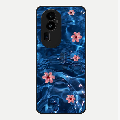  Bloom Thread Art Glass Case For Oppo Reno 10 Pro Plus back cover – full design glossy printed glass finish