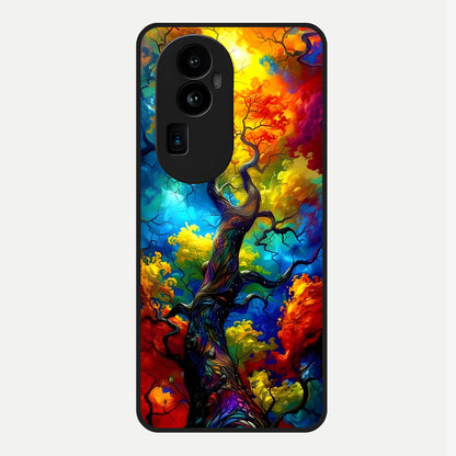  Colorful Soda Bottles Glass Case For Oppo Reno 10 Pro Plus back cover – full design glossy printed glass finish