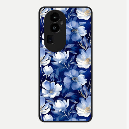  Cute Floral Patterns Glass Case For Oppo Reno 10 Pro Plus back cover – full design glossy printed glass finish