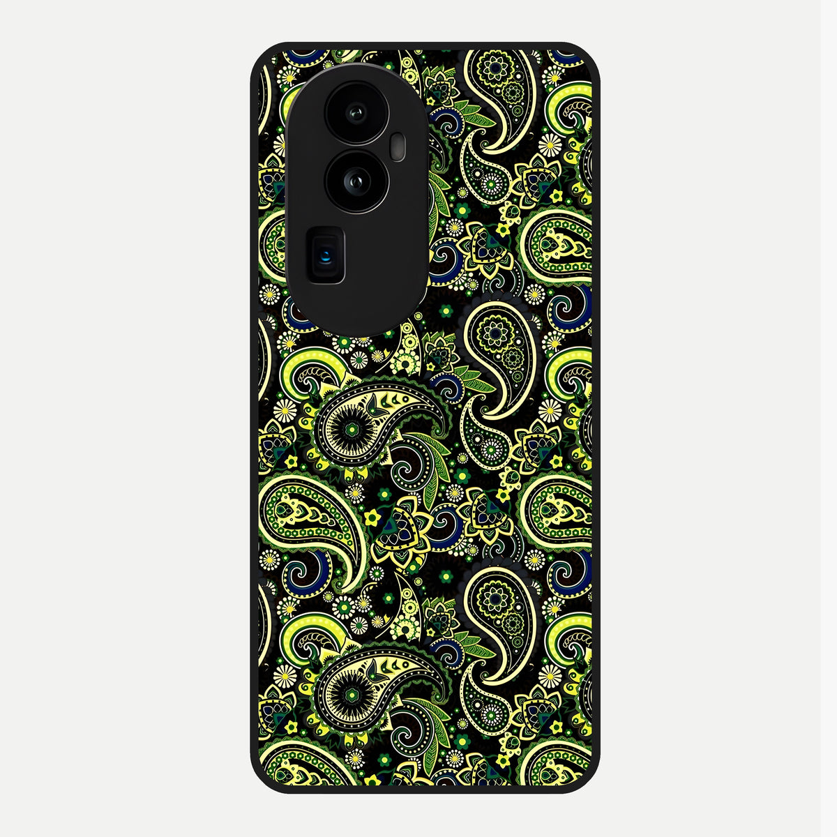  Green Lemon Glass Case For Oppo Reno 10 Pro Plus back cover – full design glossy printed glass finish