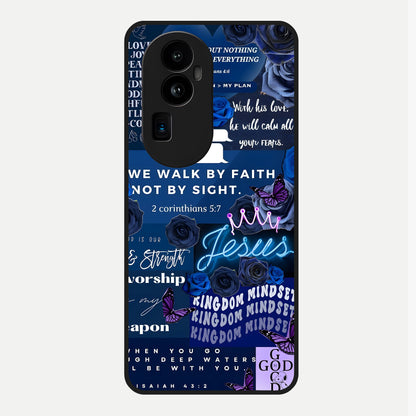  Kingdom Faith Glow Glass Case For Oppo Reno 10 Pro Plus back cover – full design glossy printed glass finish