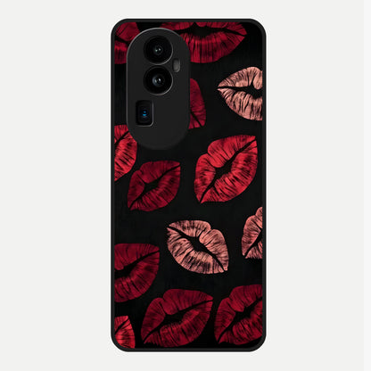  Midnight Kiss Love Glass Case For Oppo Reno 10 Pro Plus back cover – full design glossy printed glass finish