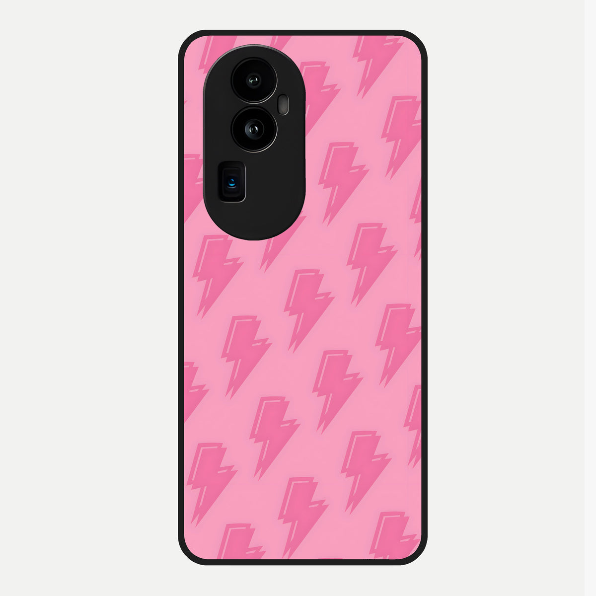  Pink Moo Magic Glass Case For Oppo Reno 10 Pro Plus back cover – full design glossy printed glass finish
